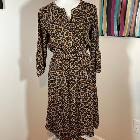 Old Navy leopard print dress, size S - Picture 1 of 9
